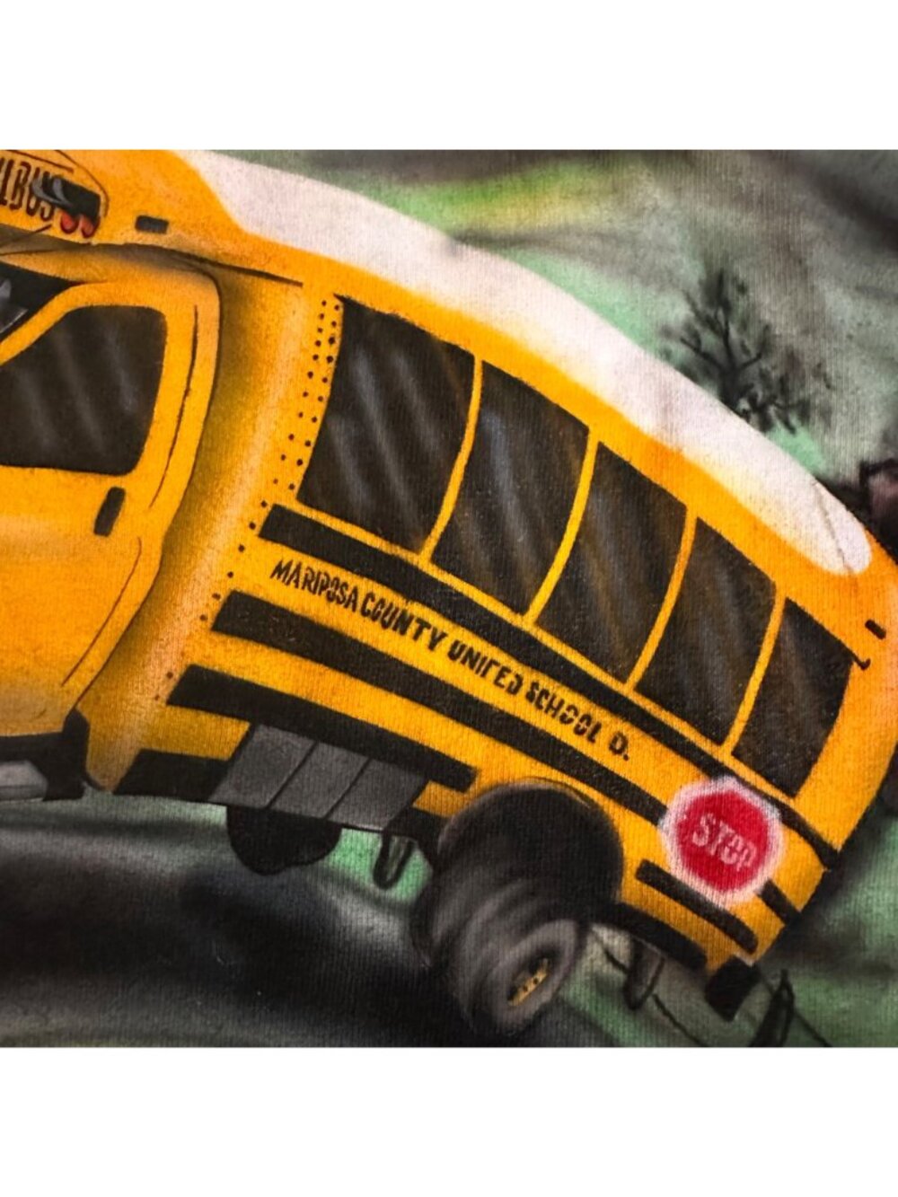 Custom Airbrushed "This Is How We Roll" T-Shirt With Bus Design Personalized "Ke - Picture 8 of 13